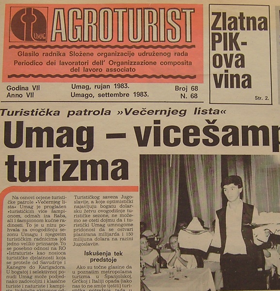 „Agroturist“ novine koje su obilježile Umag