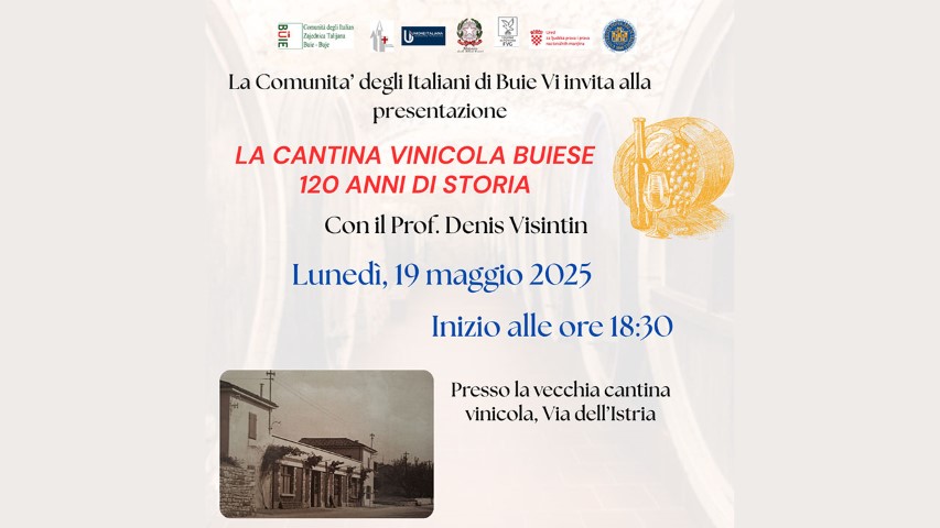 ZT Buje poziva na večer posvećenu bujskoj vinskoj povijesti
