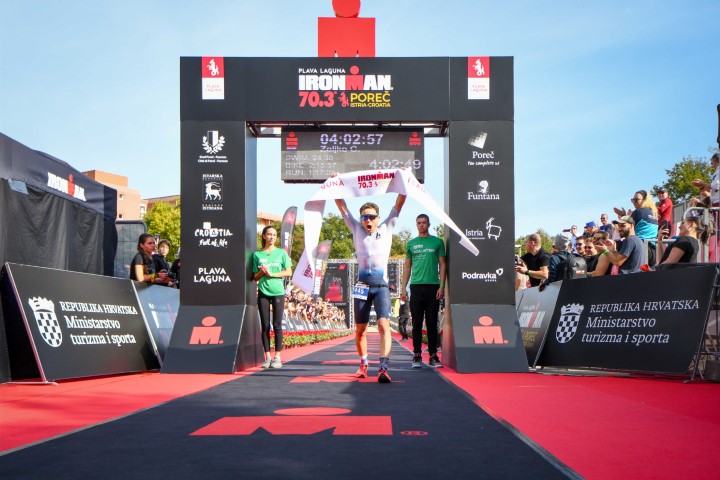 Željko Cota iz Hrvatske i Joscelin Lowden iz Velike Britanije pobjednici Ironman 70.3 Poreč, Istra, Hrvatska