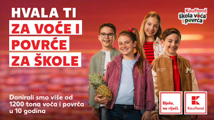 Otvorene prijave za jubilarni ciklus projekta Kaufland škola voća i povrća