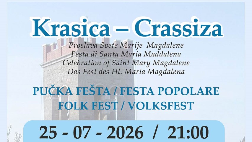 Krasica slavi svetu Mariju Magdalenu uz Anelide i trio Fortuna