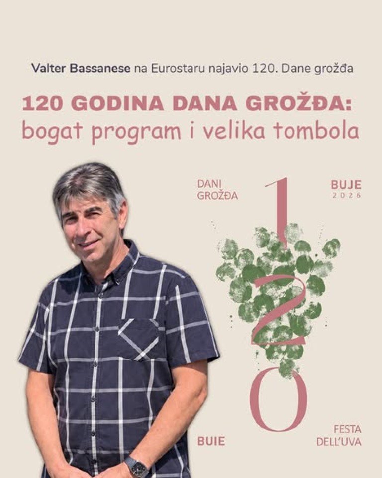 Pred vama je bogat program 120. Dana grožđa – tri dana fešte u Bujama!